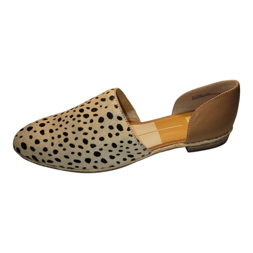 DOLCE VITA, CALF HAIR, LEOPARD PRINTED FUR LEATHER MULES SIZE 9 - Picture 3 of 10
